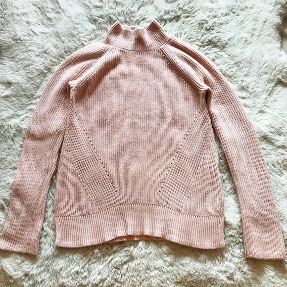 GUC | GAP Light Pink Peach Sweater Tunic | X Small | Ribbed Sweater Teen Girl - Picture 4 of 9